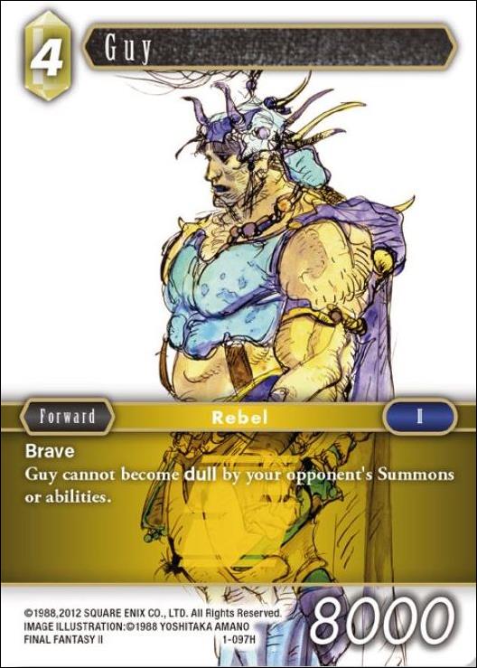 Final Fantasy Trading Card Game: Opus I (Base Set) card 097H Guy