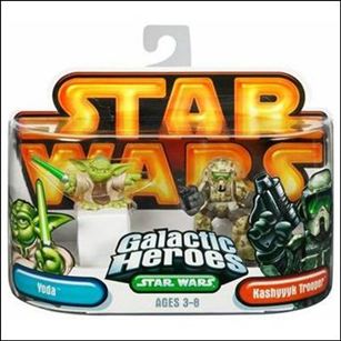 Star Wars: Galactic Heroes figure 24 Yoda and Kashyyyk Trooper