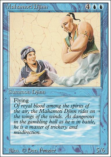 Magic the Gathering: Revised (Base Set) card 66 Mahamoti Djinn