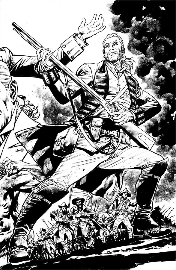 Redcoat (2024) issue 1-E Bryan Hitch Black & White Virgin 1:500 Cover