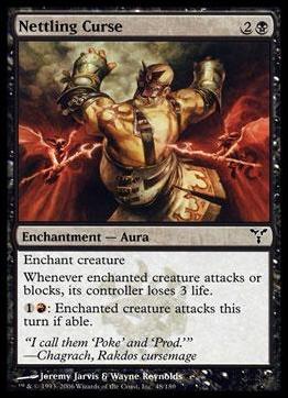 Magic the Gathering: Dissension (Base Set) card 48 Nettling Curse