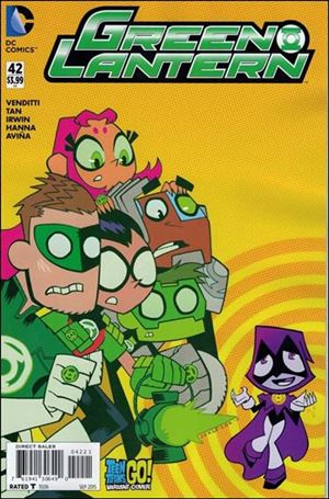 Green Lantern (2011) issue 42-B Jorge Corona Teen Titans Go! Cover