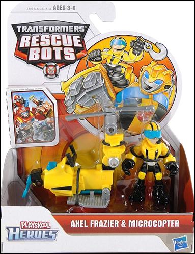 Transformers Rescue Bots figure 1 Axel Frazier and Microcopter