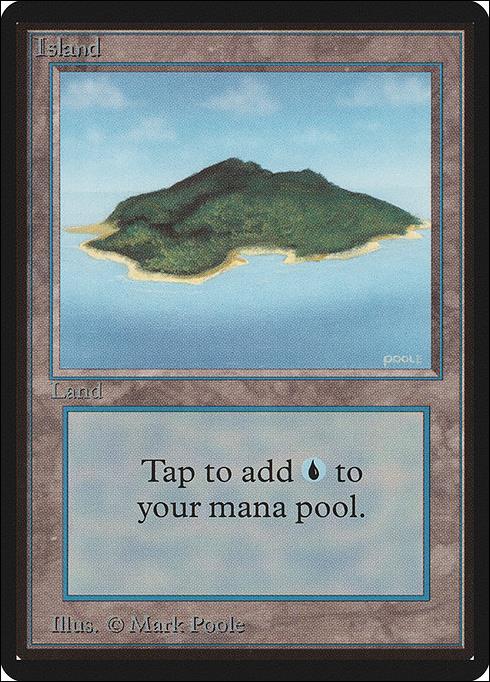 Magic the Gathering: Limited Edition Beta (Base Set) card 289 Island
