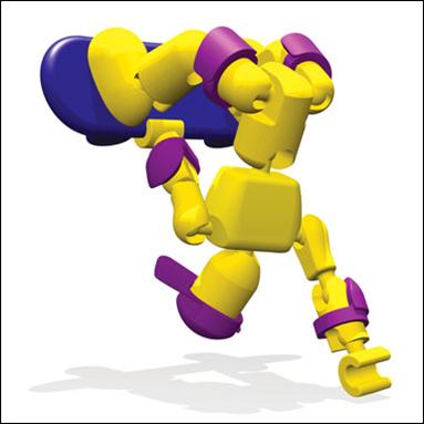 Stikfas figure 5-B Delta Boy Extreme (Yellow)