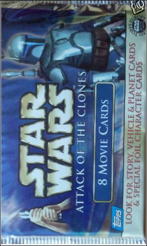 Star Wars: Attack of the Clones UK card 2 Sealed Pack