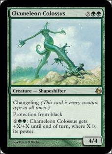 Magic the Gathering: Morningtide (Base Set) card 116 Chameleon Colossus