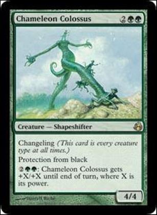 Magic the Gathering: Morningtide (Base Set) card 116 Chameleon Colossus