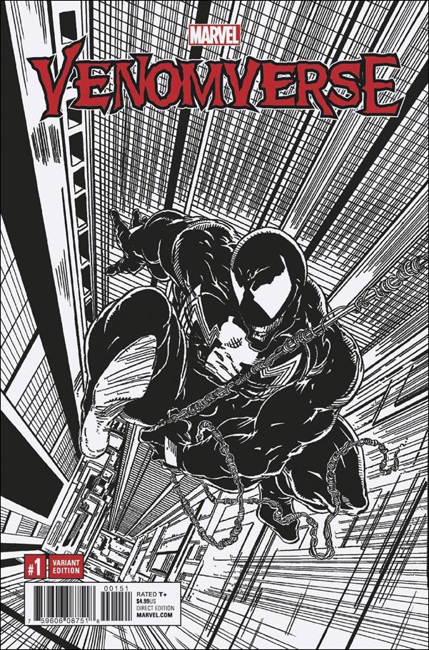 Venomverse issue 1-H Todd McFarlane 1:2000 Remastered B&W Cover