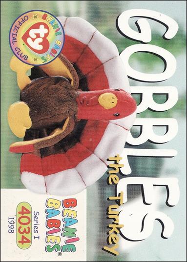 Beanie Babies Series 1 (Base Set) card 81 Gobbles the Turkey
