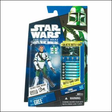Star Wars: The Clone Wars Collection 3 3/4" Figures (2010) figure CW21 Commander Gree