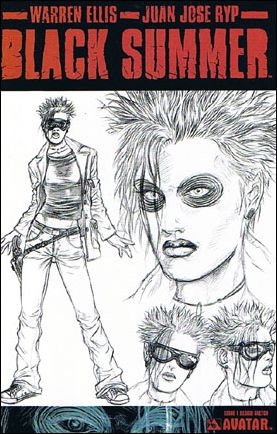 Black Summer issue 1-C Design Sketch Cover