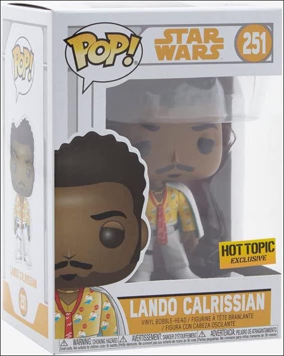 POP! Star Wars figure 251 Lando Calrissian (White Cape) Hot Topic Exclusive