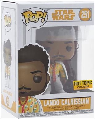 POP! Star Wars figure 251 Lando Calrissian (White Cape) Hot Topic Exclusive