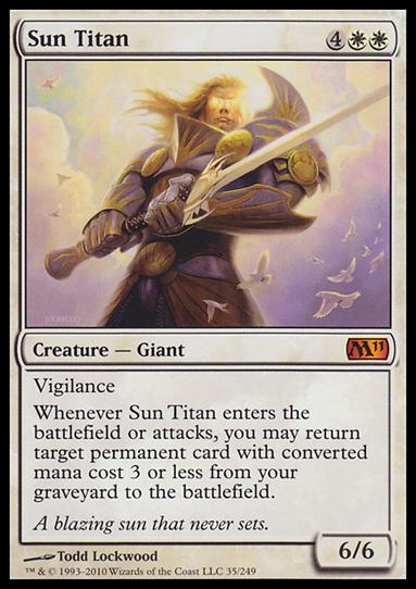 Magic the Gathering: 2011 Core Set (Base Set) card 35 Sun Titan