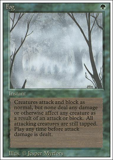 Magic the Gathering: Revised (Base Set) card 195 Fog