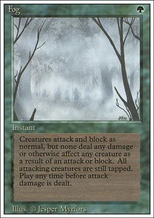 Magic the Gathering: Revised (Base Set) card 195 Fog