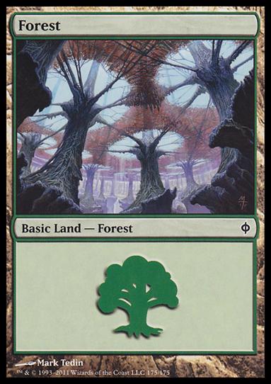 Magic the Gathering: New Phyrexia card 175 Forest