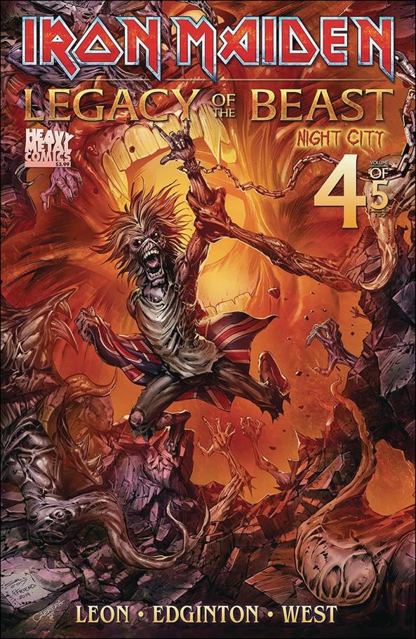 Iron Maiden Legacy of the Beast: Night City issue 4-B Simeon Aston Cover