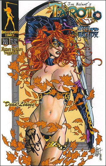 Tarot: Witch of the Black Rose issue 43-D Small Leaves Cover Signed by Jim Balent w/ COA
