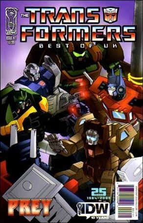 Transformers: Best of UK: Prey issue 2 Andrew Griffith Cover