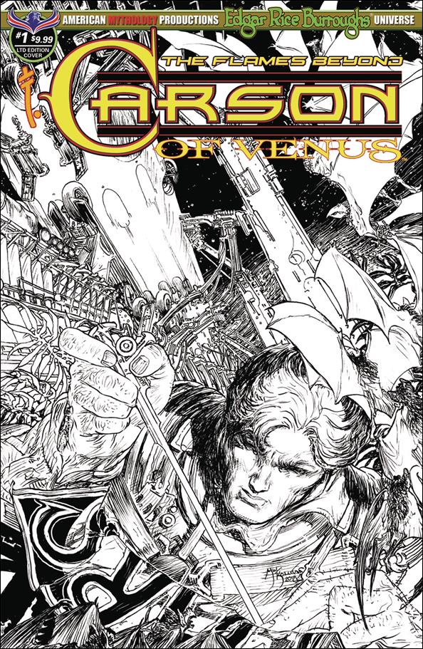 Edgar Rice Burroughs' Carson of Venus: The Flames Beyond issue 1-C Michael William Kaluta Black & White Cover
