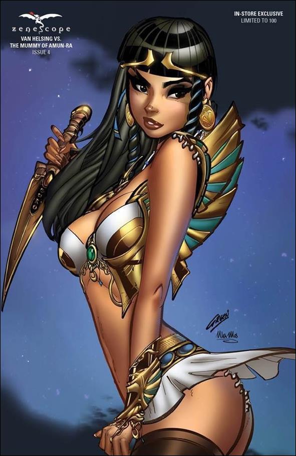 Van Helsing vs the Mummy of Amun-Ra issue 4-F Paul Green In-Store Exclusive Cover 1/100