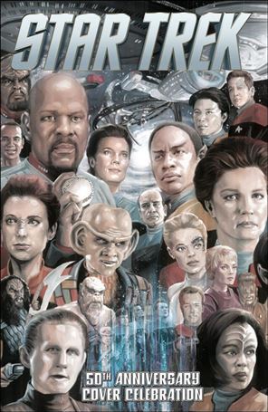 Star Trek: 50th Anniversary Cover Celebration issue nn-C J.K. Woodward Convention Cover B