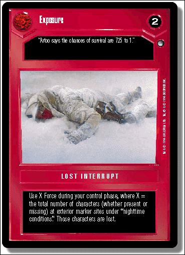 Star Wars: Hoth Limited (Base Set) card 38 Exposure
