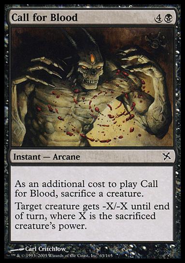 Magic the Gathering: Betrayers of Kamigawa (Base Set) card 63 Call for Blood