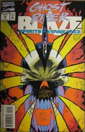 Ghost Rider/Blaze: Spirits of Vengeance issue 12-B DF (Signed by Adam Kubert) 1/7500