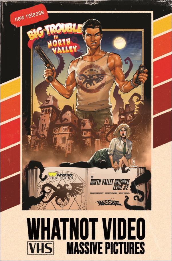 North Valley Grimoire issue 2-F Giuseppe Cafaro Big Trouble VHS Homage Cover