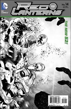 Red Lanterns issue 14-B Wraparound 1:25 Sketch Cover