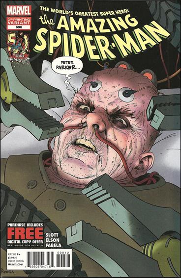 Amazing Spider-Man (1963) issue 698-C Paolo Rivera Cover (2nd Printing)