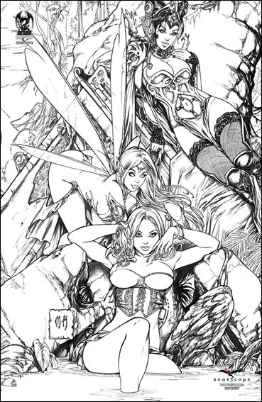 Grimm Fairy Tales Presents Wonderland issue 17-E Mike Krome Black Diamond Cover Sketch 1/100