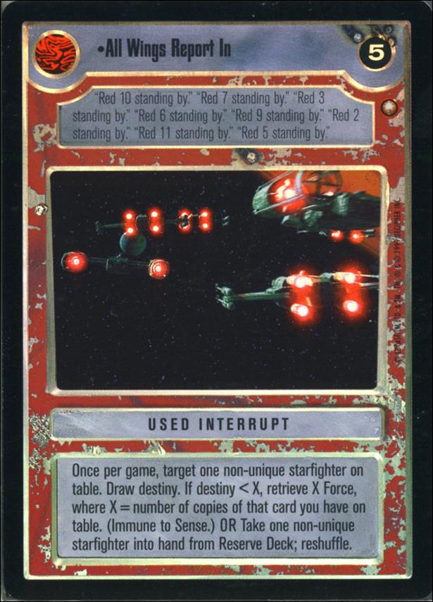 Star Wars: Reflections: A Collector's Bounty (Base Set) card 97 All Wings Report In