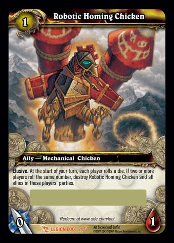 World of Warcraft: March of the Legion (Loot Subset) card 2 Robotic Homing Chicken