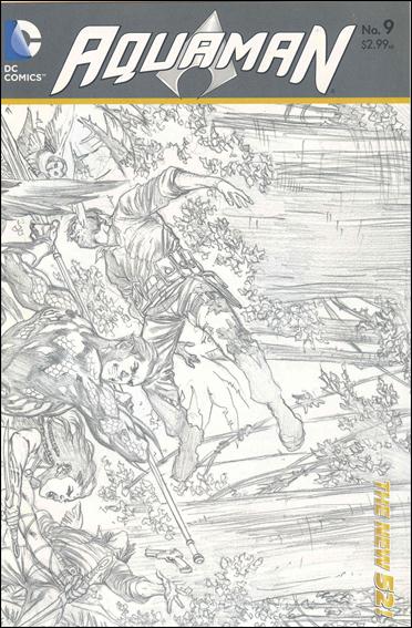Aquaman (2011) issue 9-B Wraparound 1:25 Sketch Cover