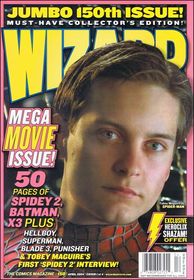 Wizard: The Comics Magazine issue 150 Tobey Maguire as Spider-Man Photo Cover