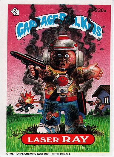 Garbage Pail Kids: Series 09 (Base Set) card 336a Laser Ray