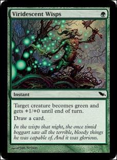 Magic the Gathering: Shadowmoor (Base Set) card 132 Viridescent Wisps