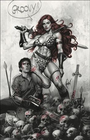 Red Sonja vs. the Army of Darkness issue 1-Z Retailer Excl. Cedric Poulat Splash Virgin Cover