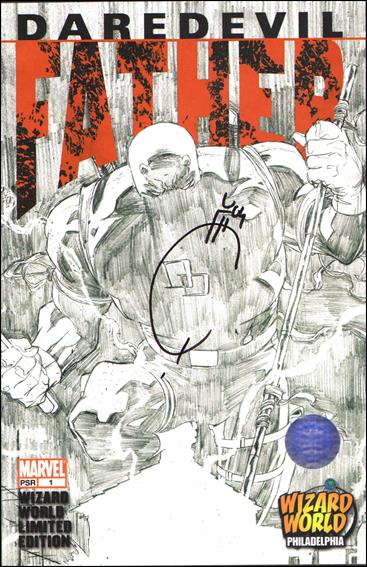 Daredevil: Father issue 1-E Wizard Auth WWPhilly Sketch Cover (Signed by JoeQ)