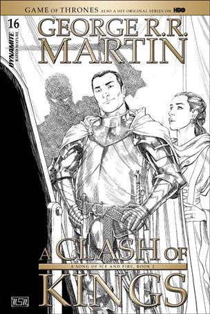 George R. R. Martin's a Clash of Kings (2017) issue 16-C Mike Miller 1:10 Black & White Cover
