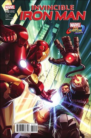 Invincible Iron Man (2017) issue 10-B Joe Ng Marvel vs Capcom Cover
