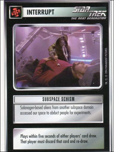 Star Trek: Premiere Unlimited (Base Set) card 138 Subspace Schism