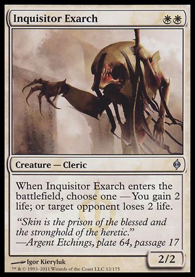 Magic the Gathering: New Phyrexia card 12 Inquisitor Exarch