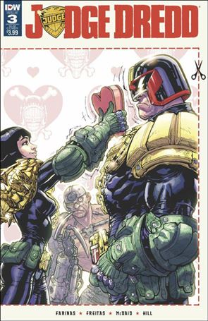 Judge Dredd (2015) issue 3-C Carlos D'Anda Valentine's Sub Wraparound Cover 