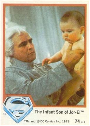Superman (Movie) Series 1 (Base Set) card 74 The Infant Son of Jor-El