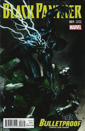 Black Panther (2016) issue 1-N Gabriele Dell'Otto Bulletproof Comics Color Cover